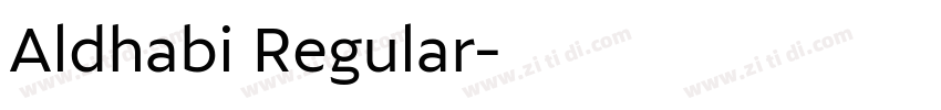 Aldhabi Regular字体转换